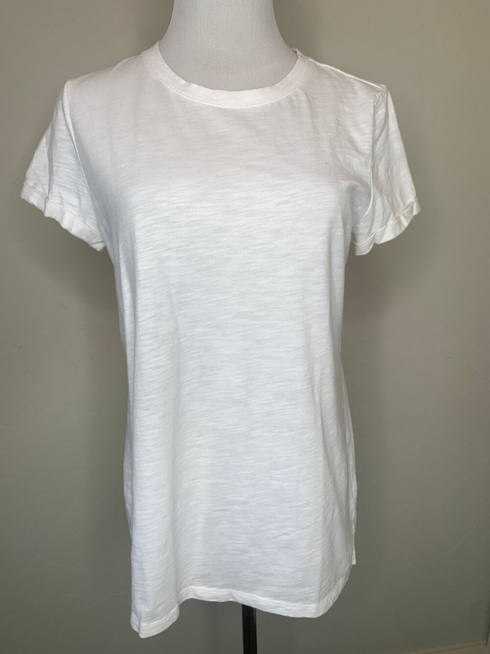 Maison Jules White T Shirt Short Sleeves Sz Medium